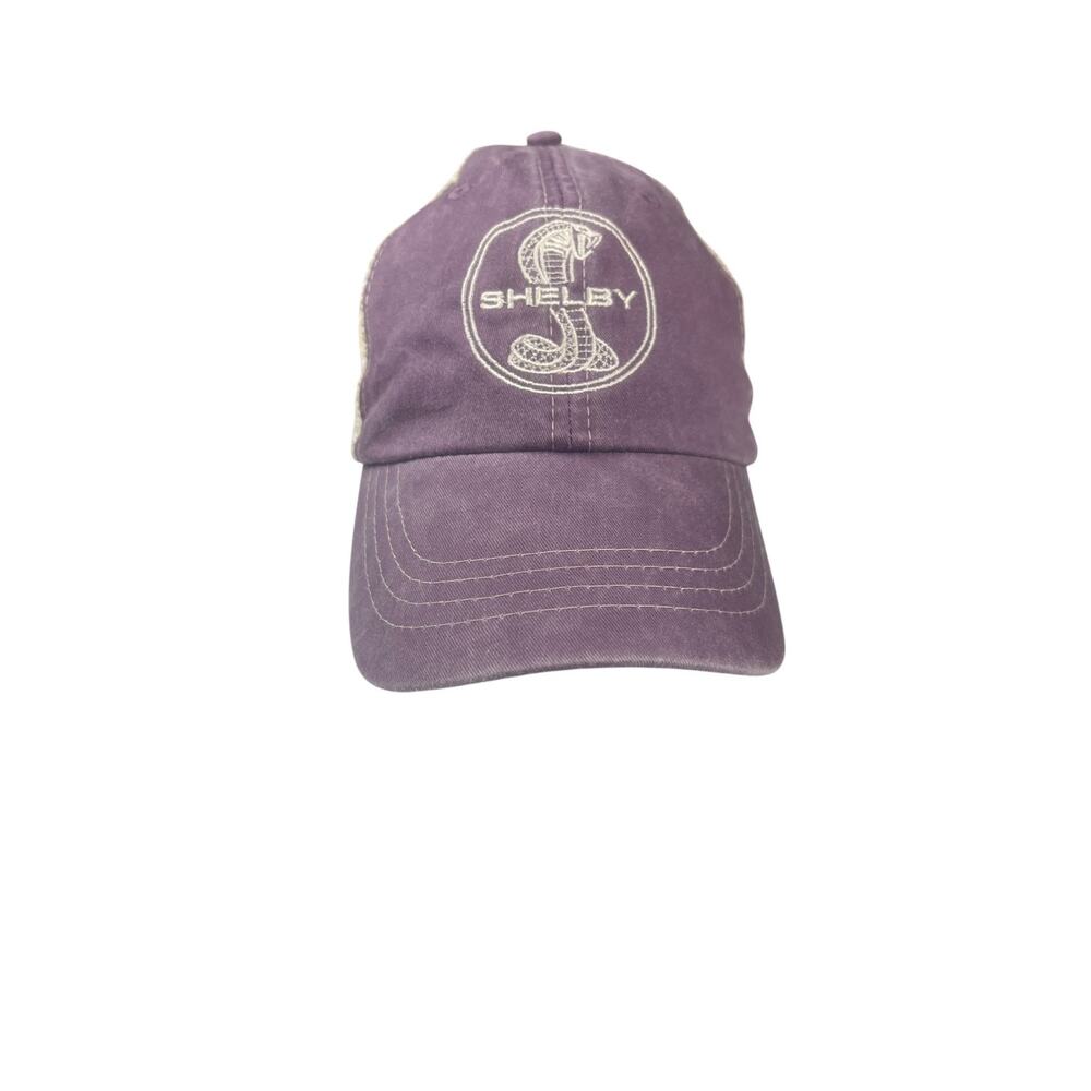 ADAMS Shelby Purple Beige Snapback Cap Cobra Cars Adjustable Casual Unisex